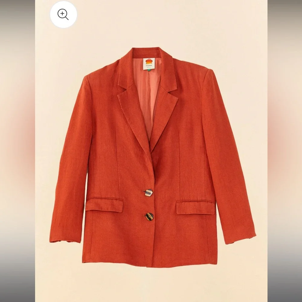 FARM Rio Orange Blazer - Picture 8 of 11